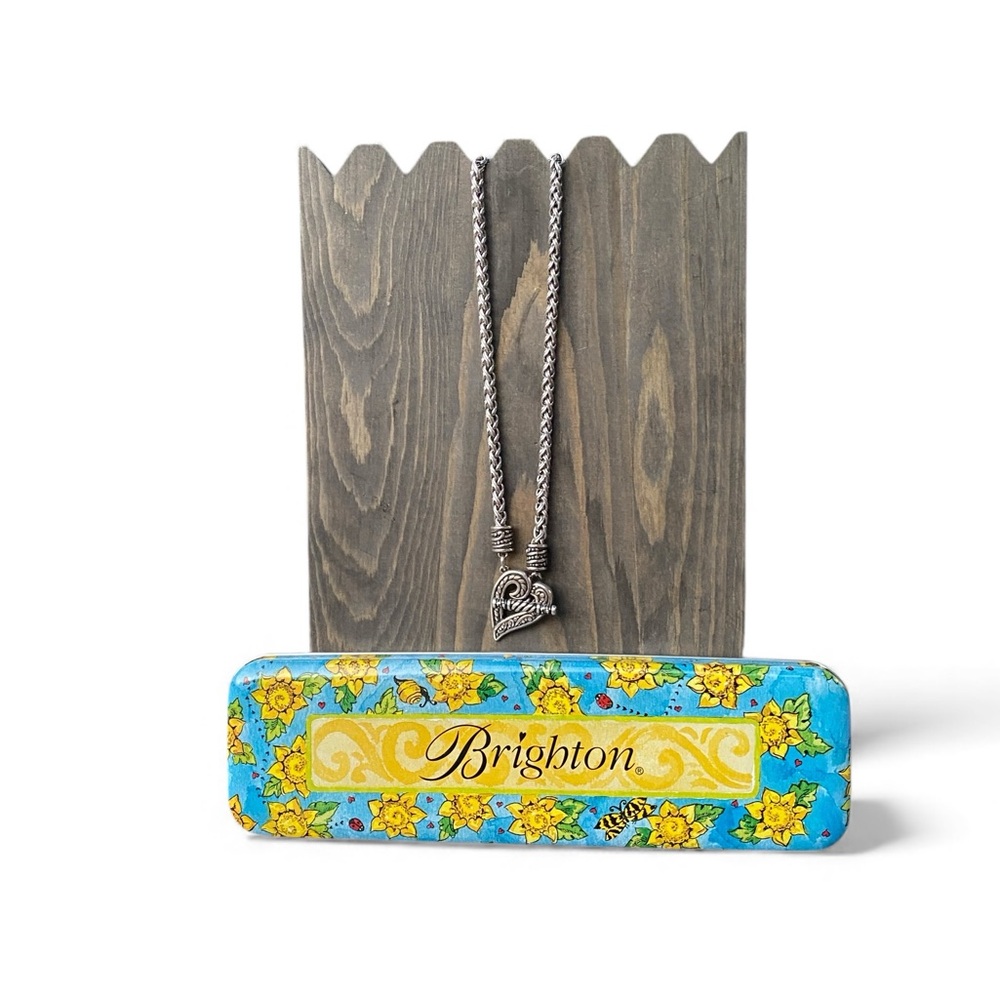 Brighton Heart Toggle Necklace + vintage tin case
